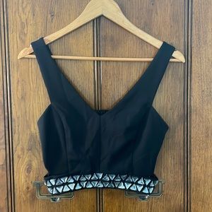 Express Black Crop top size small